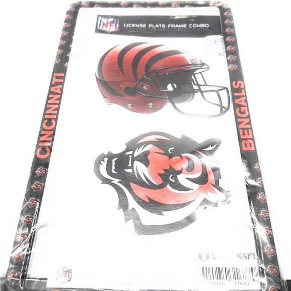 Cincinnati bengals license plate frame combo - Picture 2 of 2